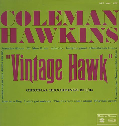 Coleman Hawkins Vintage Hawk vinyl LP album (LP record) UK CH3LPVI333254