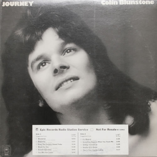 Colin Blunstone Journey vinyl LP album (LP record) US BLNLPJO550345
