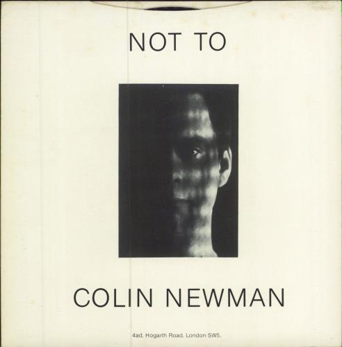 Colin Newman We Means We Starts 7" vinyl single (7 inch record / 45) UK CNW07WE120817