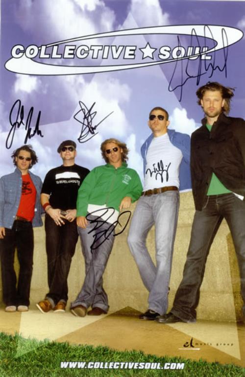 Collective Soul Collective Soul Autographed US Promo poster (510646)