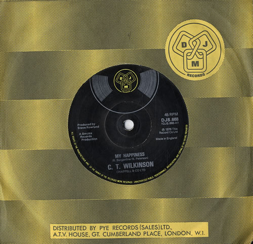 Colm Wilkinson My Happiness 7" vinyl single (7 inch record / 45) UK C0807MY577407