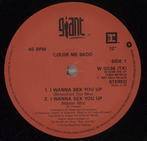 Color Me Badd I Wanna Sex You Up 12" vinyl single (12 inch record / Maxi-single) UK CMB12IW560723