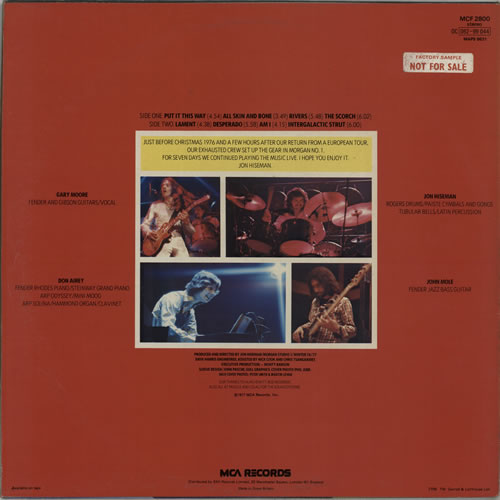 Colosseum II Electric Savage - Factory Sample vinyl LP album (LP record) UK CLSLPEL581251