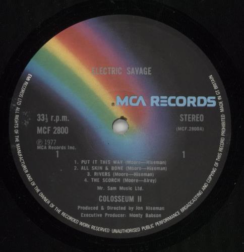 Colosseum II Electric Savage vinyl LP album (LP record) UK CLSLPEL392217
