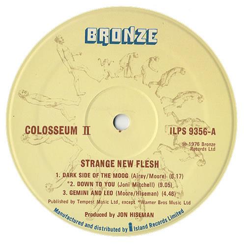 Colosseum II Strange New Flesh vinyl LP album (LP record) UK CLSLPST06981