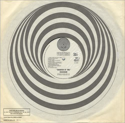 Colosseum Daughter Of Time - 2nd vinyl LP album (LP record) UK SEULPDA147301