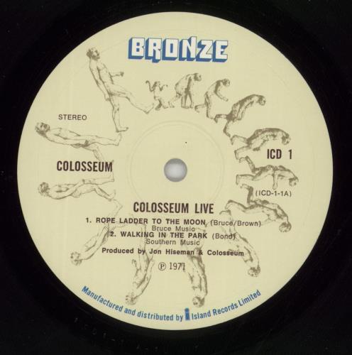 Colosseum Live - 1st - EX 2-LP vinyl record set (Double LP Album) UK SEU2LLI569369