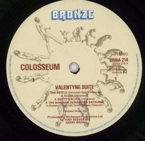 Colosseum Valentyne Suite vinyl LP album (LP record) UK SEULPVA582153