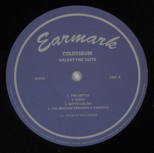 Colosseum Valentyne Suite vinyl LP album (LP record) Italian SEULPVA871655