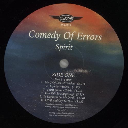 Comedy Of Errors Spirit vinyl LP album (LP record) UK -2ULPSP888992