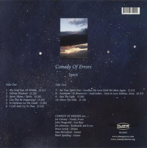 Comedy Of Errors Spirit vinyl LP album (LP record) UK -2ULPSP888992