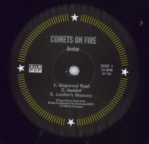 Comets On Fire Avatar vinyl LP album (LP record) US E1MLPAV831012