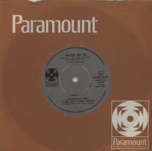 Commander Cody & The Lost Planet Airmen Watch My 38 7" vinyl single (7 inch record / 45) UK CCY07WA683538