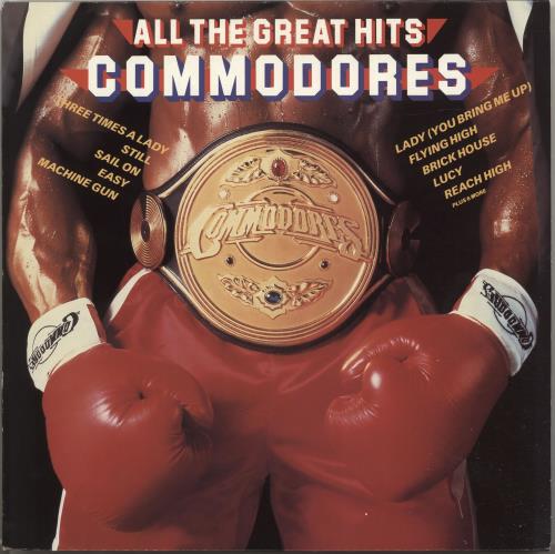 Commodores All The Great Hits vinyl LP album (LP record) UK CMMLPAL695234