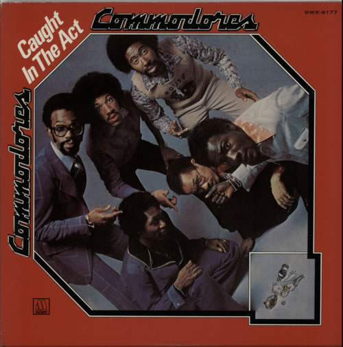 Commodores Caught In The Act vinyl LP album (LP record) Japanese CMMLPCA605310