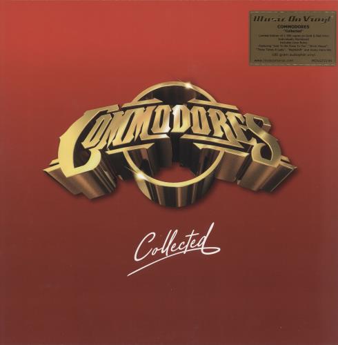 Commodores Collected - Red & Gold Vinyl 2-LP vinyl record set (Double LP Album) UK CMM2LCO709730