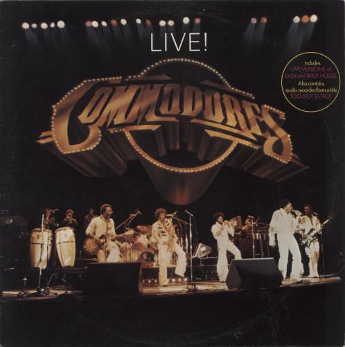Commodores Live 2-LP vinyl record set (Double LP Album) UK CMM2LLI440896