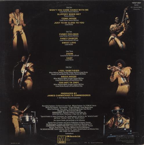 Commodores Live 2-LP vinyl record set (Double LP Album) UK CMM2LLI440896