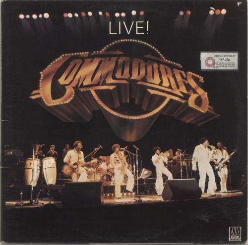 Commodores Live 2-LP vinyl record set (Double LP Album) Dutch CMM2LLI695032