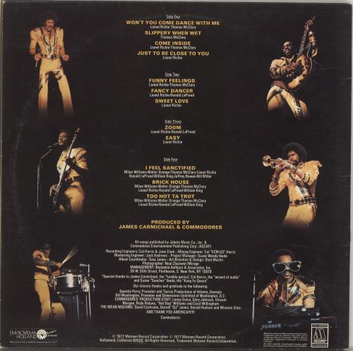 Commodores Live 2-LP vinyl record set (Double LP Album) Dutch CMM2LLI695032