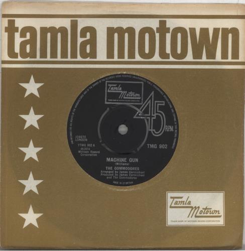Commodores Machine Gun - 4pr 7" vinyl single (7 inch record / 45) UK CMM07MA561028