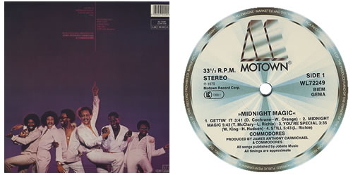 Commodores Midnight Magic vinyl LP album (LP record) German CMMLPMI245284