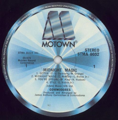 Commodores Midnight Magic vinyl LP album (LP record) UK CMMLPMI374711