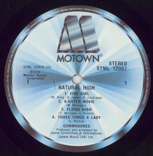 Commodores Natural High vinyl LP album (LP record) UK CMMLPNA547606