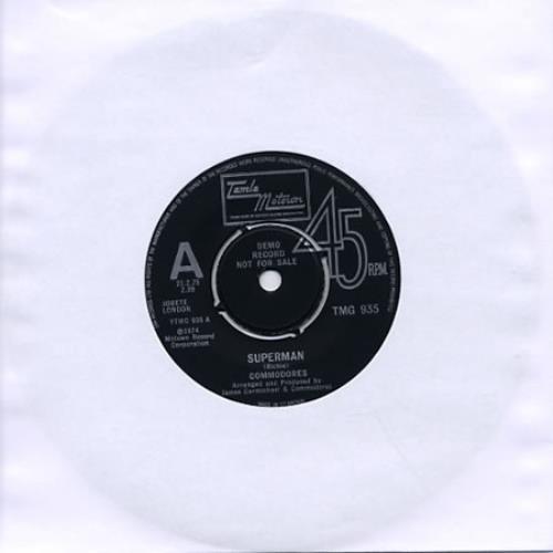 Commodores Superman 7" vinyl single (7 inch record / 45) UK CMM07SU345883