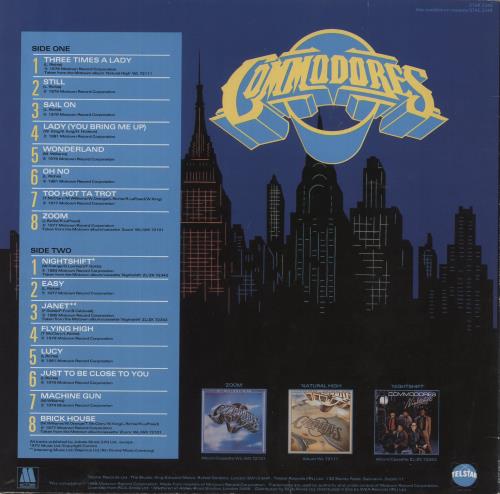 Commodores The Very Best Of Commodores vinyl LP album (LP record) UK CMMLPTH425405