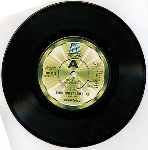 Commodores Three Times A Lady 7" vinyl single (7 inch record / 45) UK CMM07TH346166