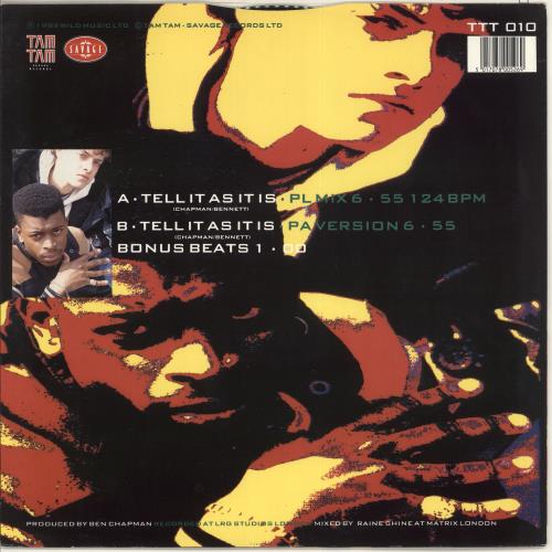 Company 2 Tell It As It Is 12" vinyl single (12 inch record / Maxi-single) UK Z8N12TE725550