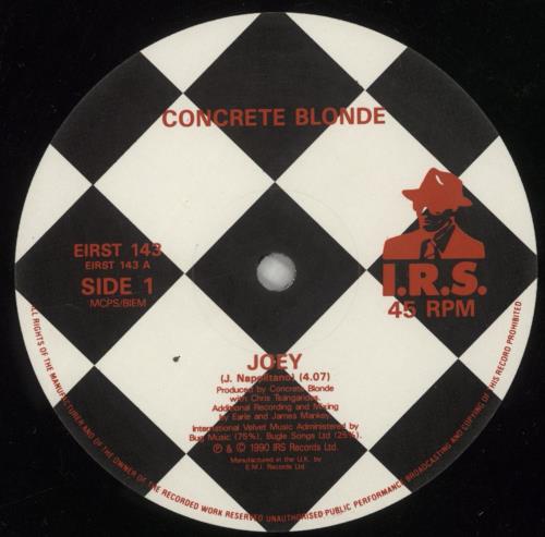Concrete Blonde Joey 12" vinyl single (12 inch record / Maxi-single) UK CON12JO596303