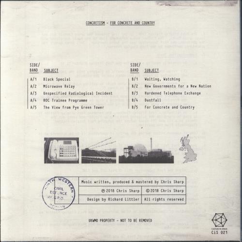 Concretism For Concrete And Country vinyl LP album (LP record) UK 6RTLPFO820991