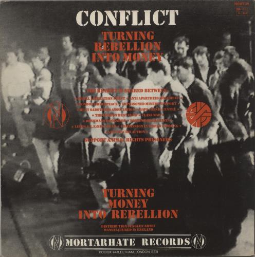 Conflict Turning Rebellion Into Money + Insert 2-LP vinyl record set (Double LP Album) UK CN72LTU533194