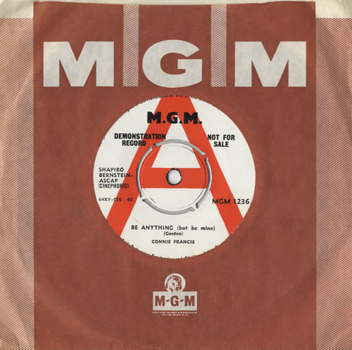 Connie Francis Be Anything 7" vinyl single (7 inch record / 45) UK CNF07BE468974
