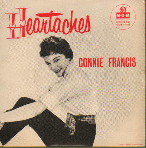 Connie Francis Heartaches 7" vinyl single (7 inch record / 45) UK CNF07HE641835