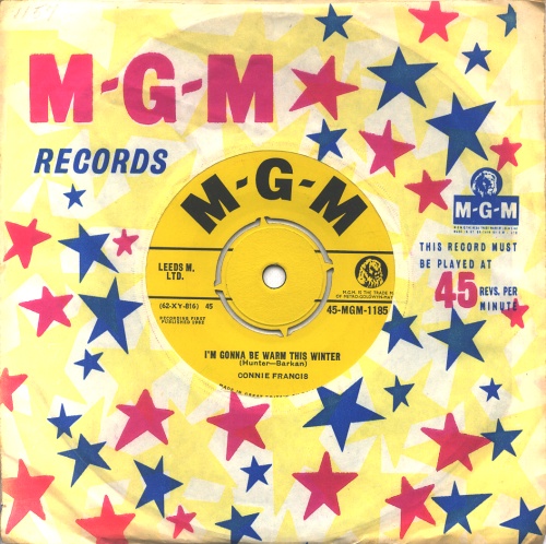 Connie Francis I'm Gonna Be Warm This Winter 7" vinyl single (7 inch record / 45) UK CNF07IM408834