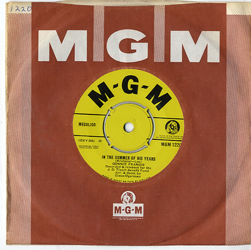Connie Francis In The Summer Of His Years 7" vinyl single (7 inch record / 45) UK CNF07IN613129