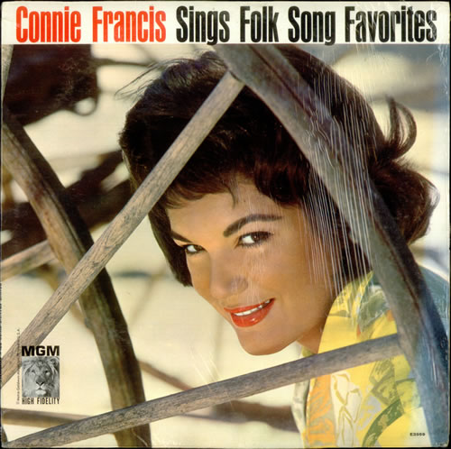 Connie Francis Sings Folk Song Favorites vinyl LP album (LP record) US CNFLPSI534731