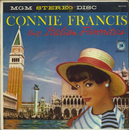 Connie Francis Sings Italian Favorites vinyl LP album (LP record) US CNFLPSI771520
