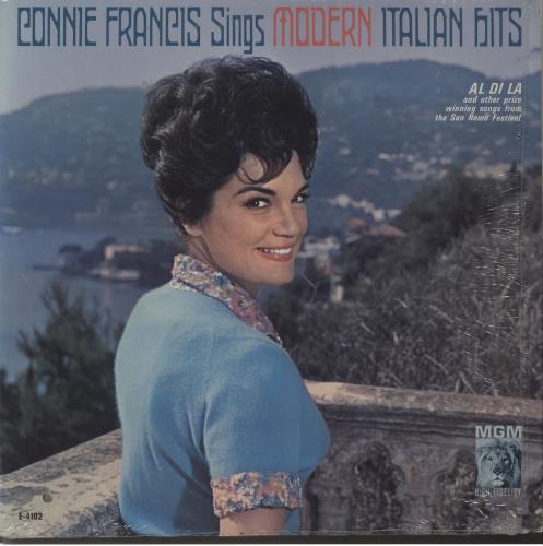 Connie Francis Sings Modern Italian Hits vinyl LP album (LP record) US CNFLPSI665387