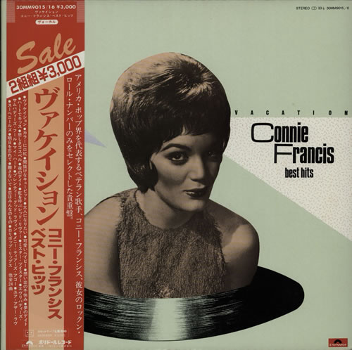 Connie Francis Vacation / Connie Francis Best Hits 2-LP vinyl record set (Double LP Album) Japanese CNF2LVA574375