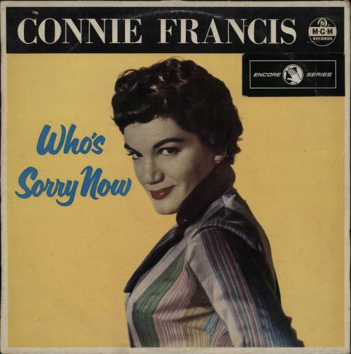 Connie Francis Who's Sorry Now vinyl LP album (LP record) Australian CNFLPWH751162