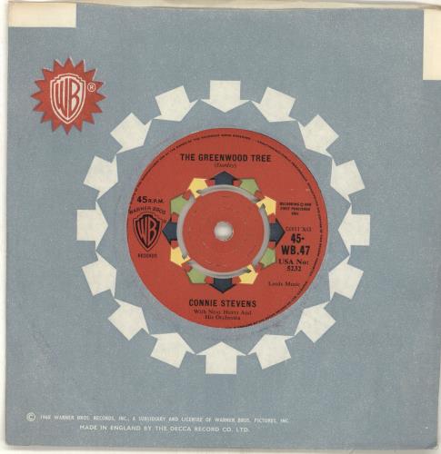 Connie Stevens The Greenwood Tree 7" vinyl single (7 inch record / 45) UK CIE07TH622395