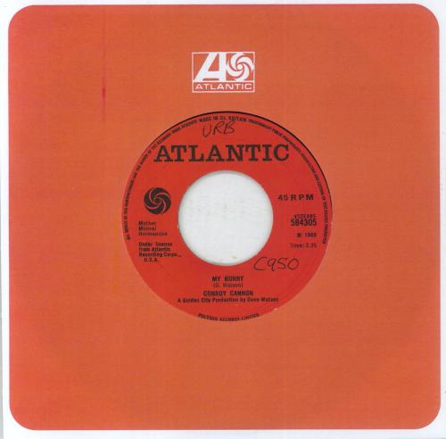 Conroy Cannon My Bunny 7" vinyl single (7 inch record / 45) UK 8Q707MY850050