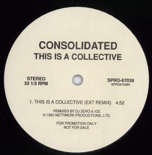 Consolidated This Is A Collective 12" vinyl single (12 inch record / Maxi-single) US CNL12TH32887