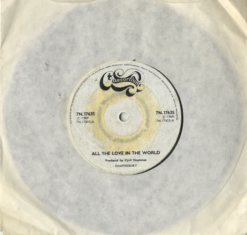 Consortium All The Love In The World 7" vinyl single (7 inch record / 45) UK CNQ07AL483577