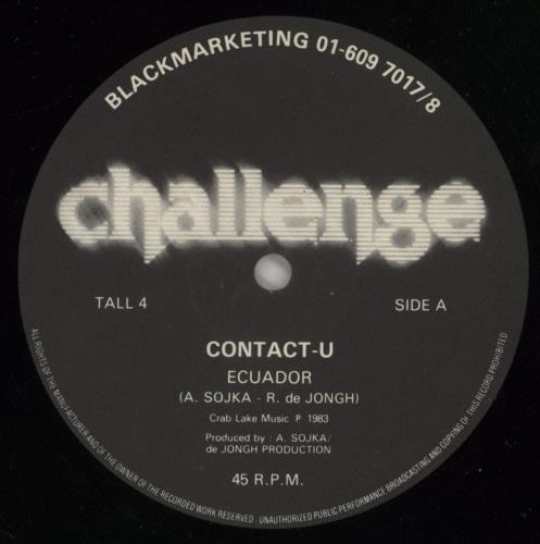 Contact-U Ecuador 12" vinyl single (12 inch record / Maxi-single) UK O9N12EC683778