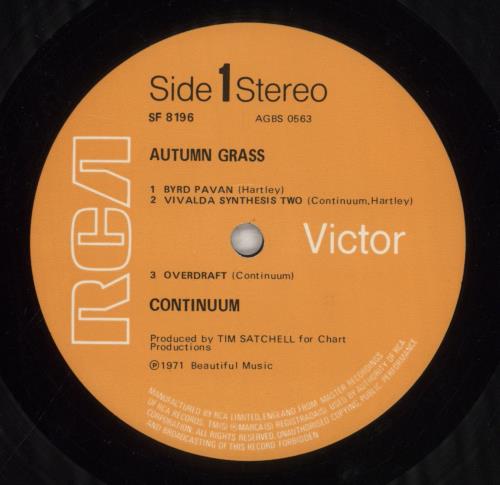 Continuum Autumn Grass vinyl LP album (LP record) UK UUMLPAU633557
